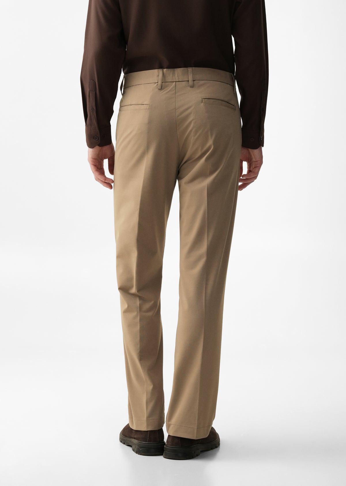 Tan Regular Fit Trouser