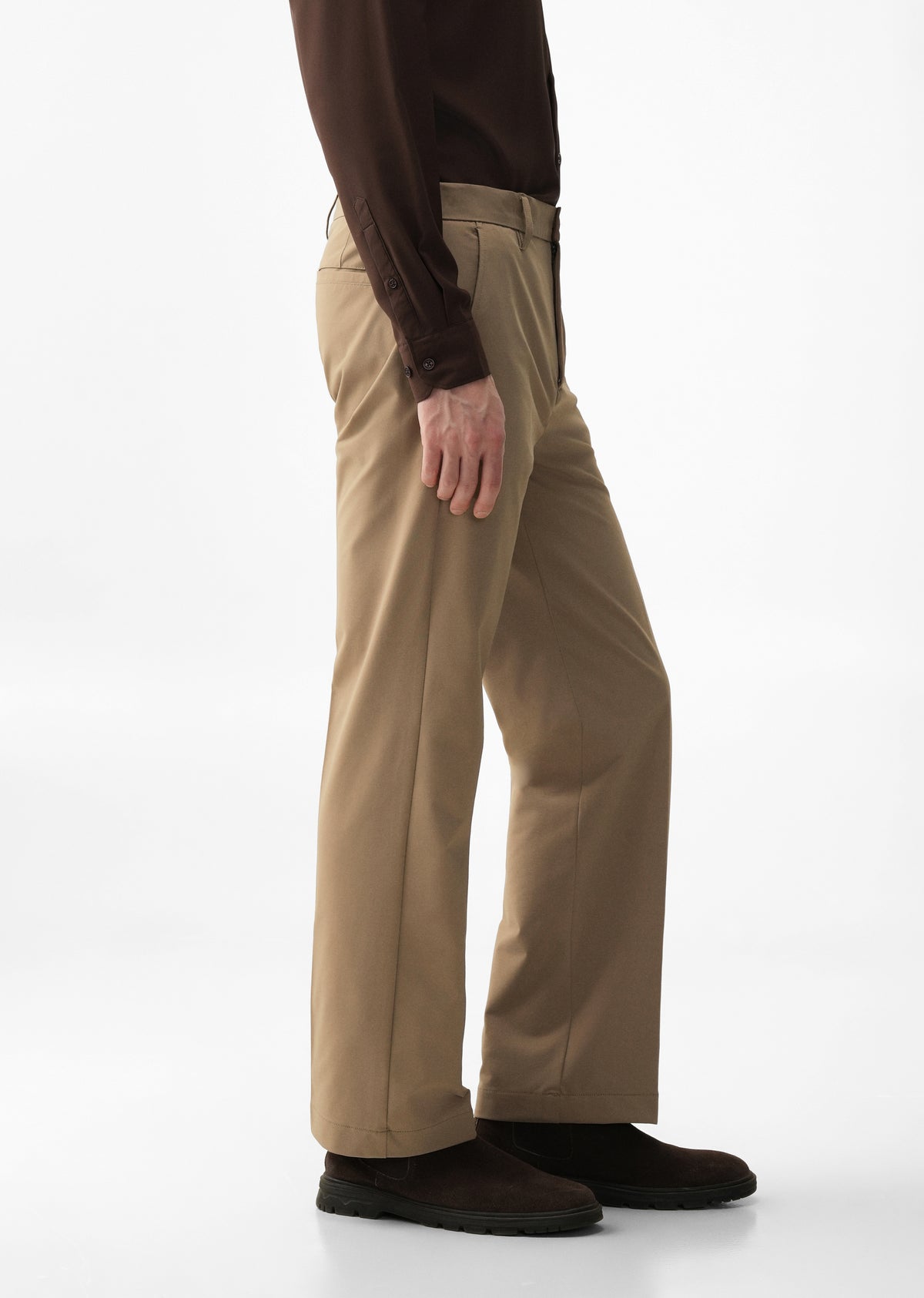 Tan Regular Fit Trouser