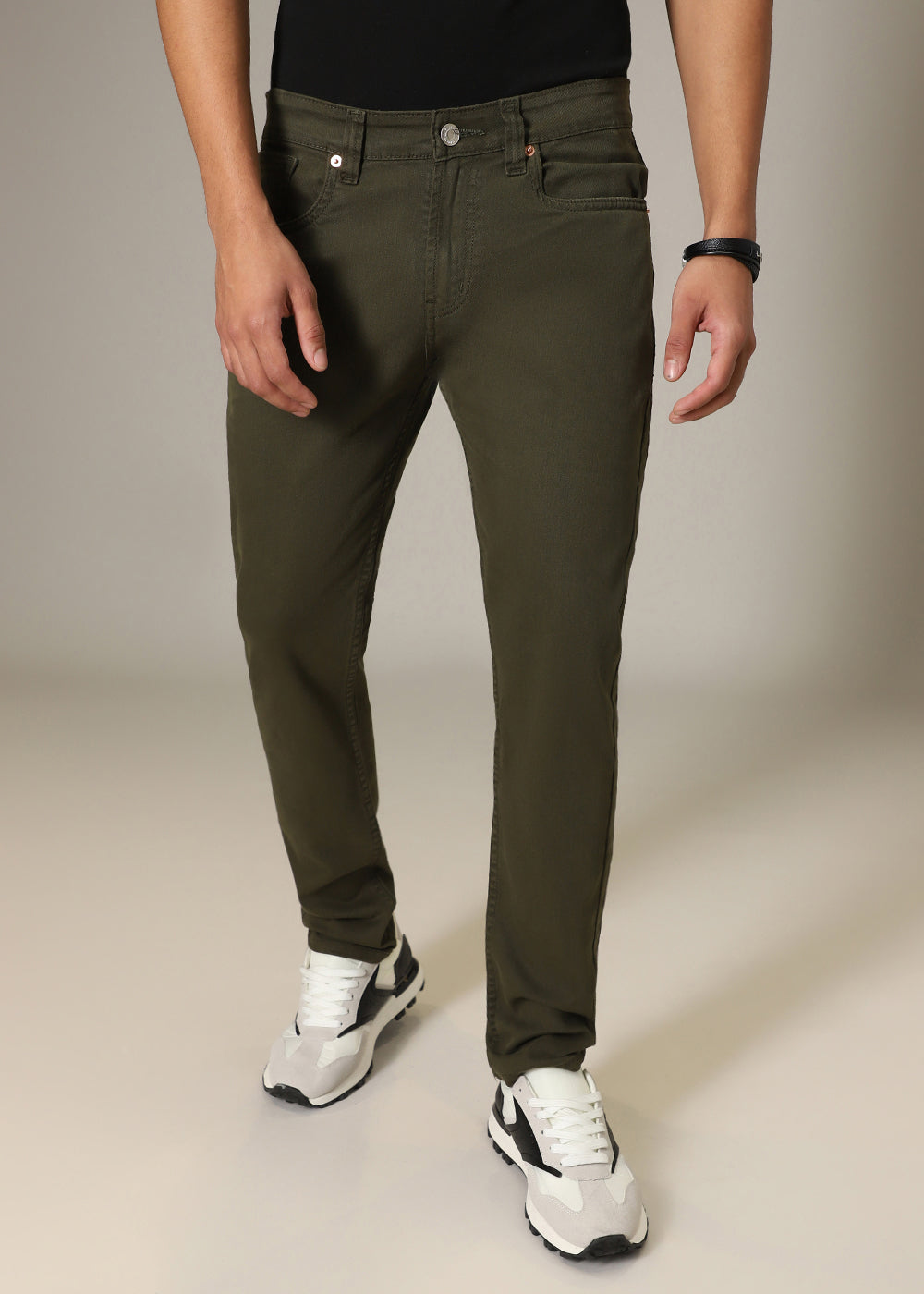 Tate Olive Slim fit Jeans