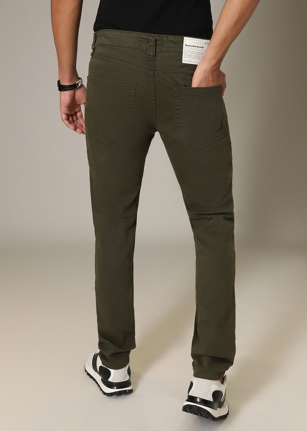 Tate Olive Slim fit Jeans