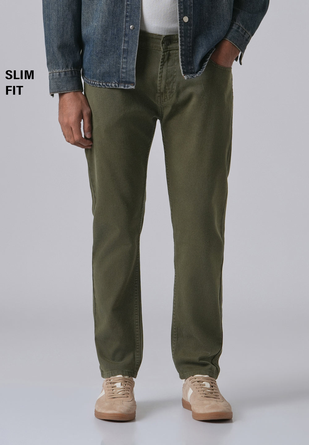 Tate Olive Slim fit Jeans