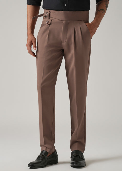 Taupe Brown Gurkha Pant