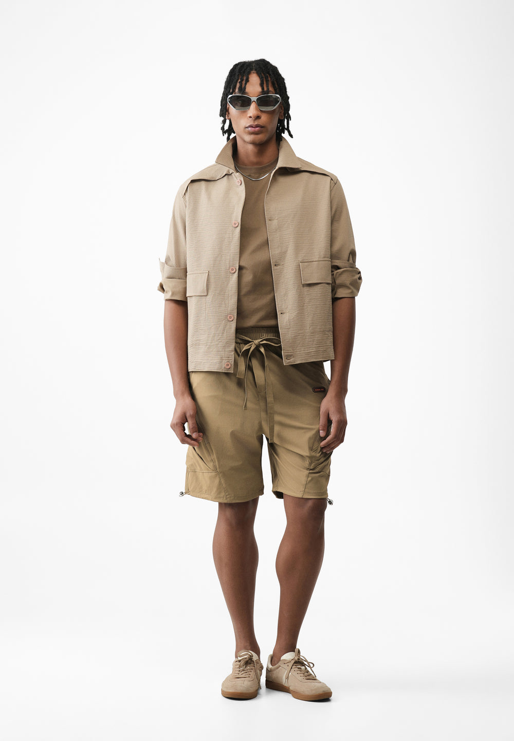 Khaki Cargo Shorts