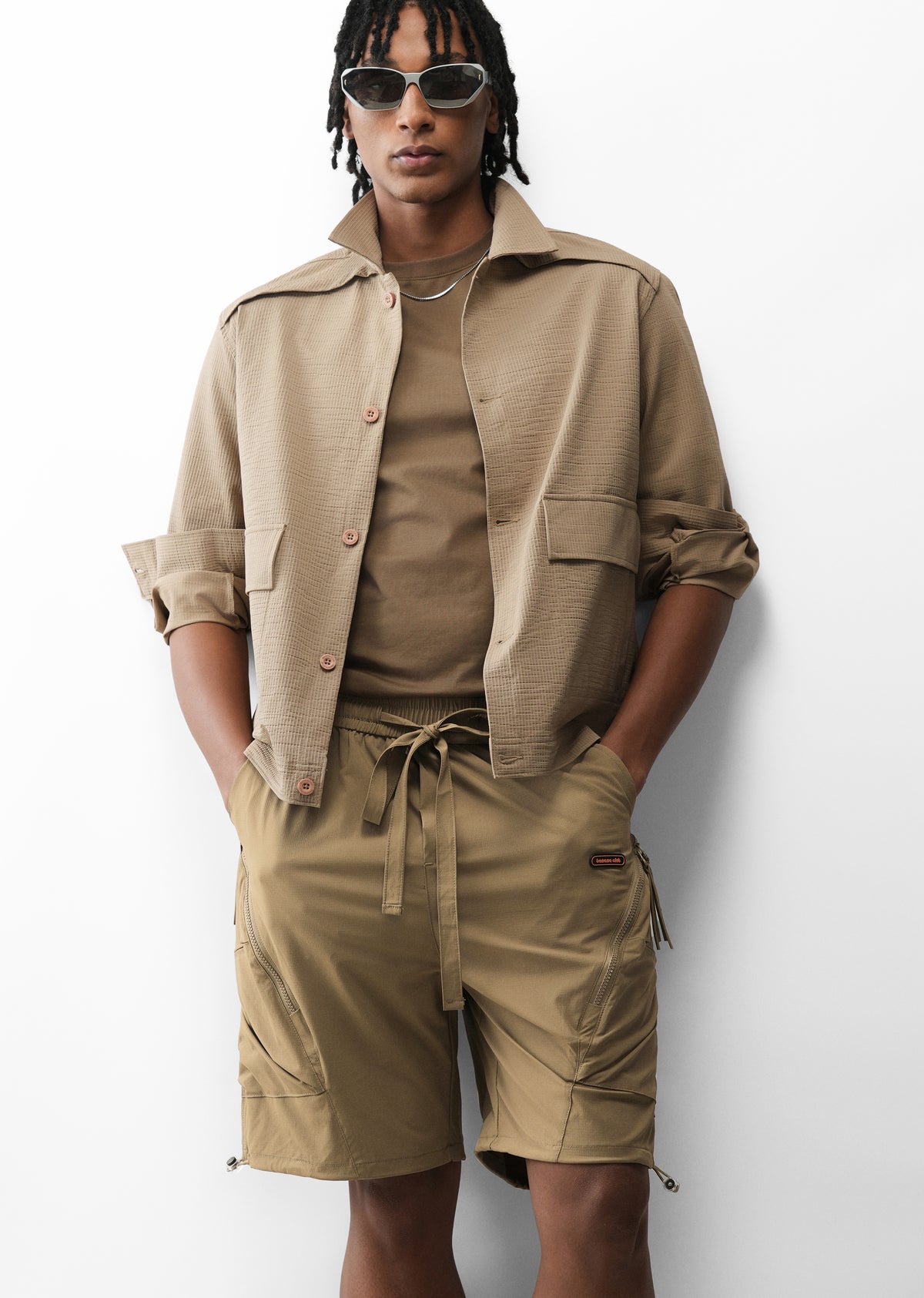 Khaki Cargo Shorts