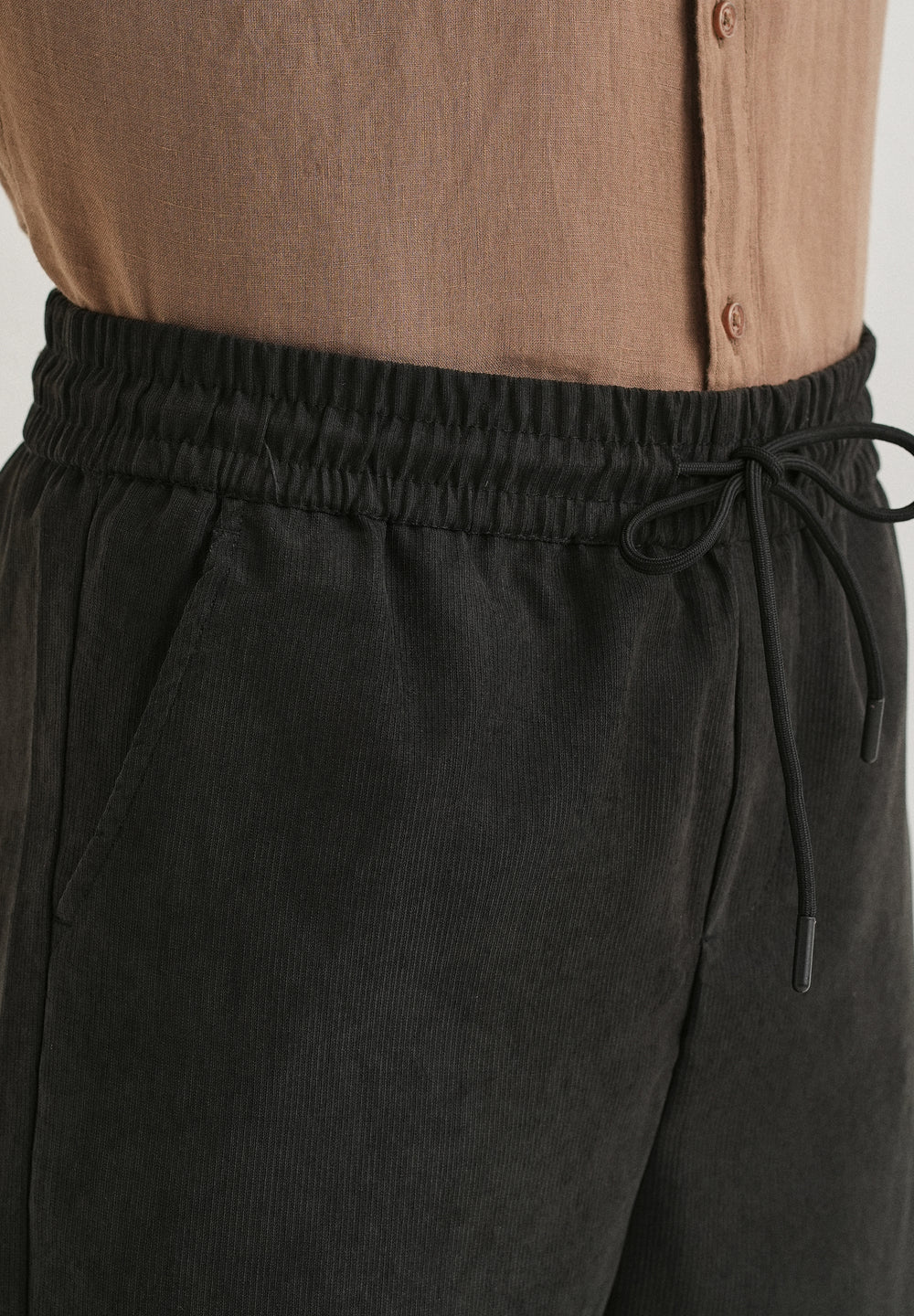 Taupe Grey Pin Stripe Corduroy Pant