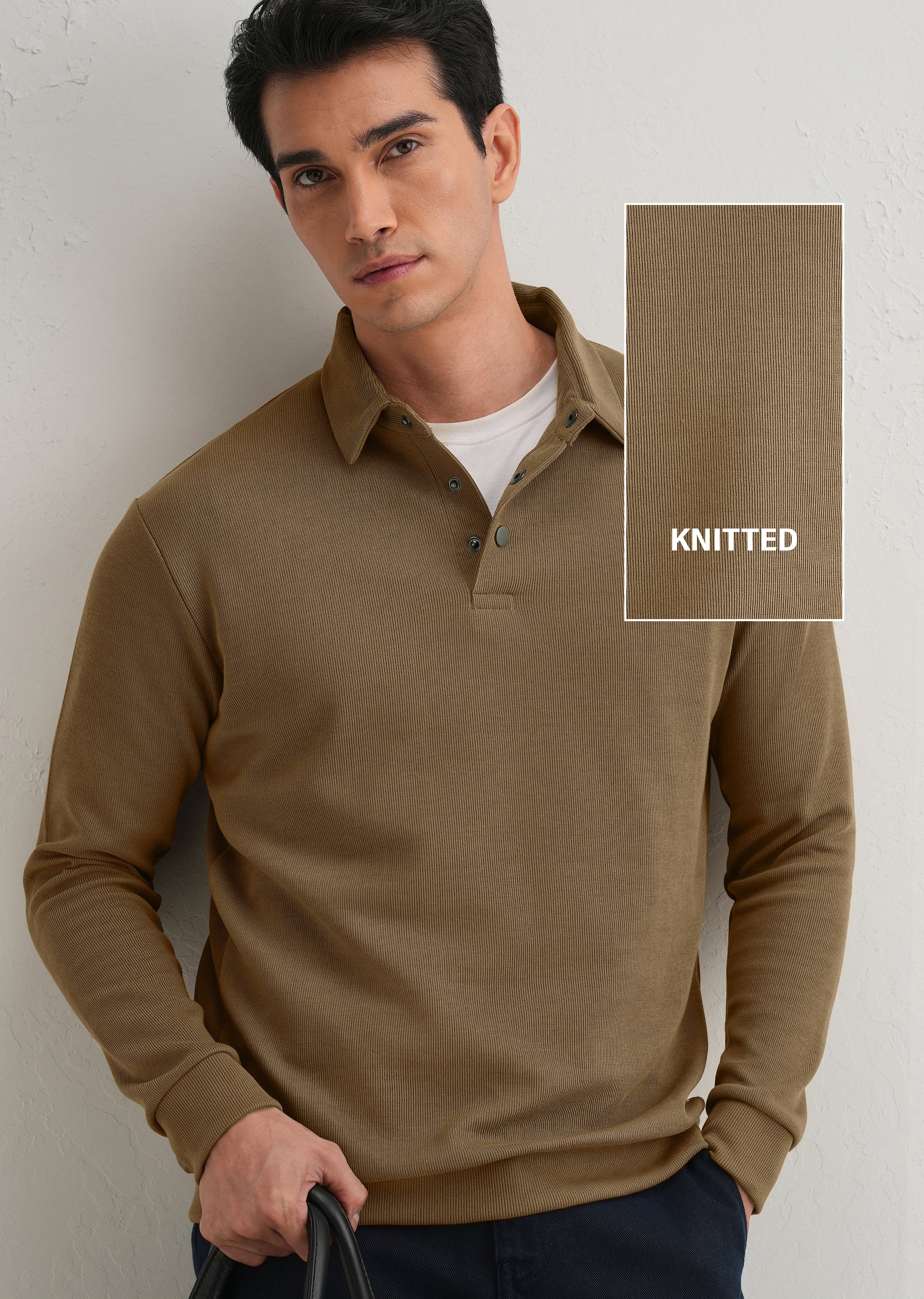 TaupeKnittedPoloSweatshirt_4.