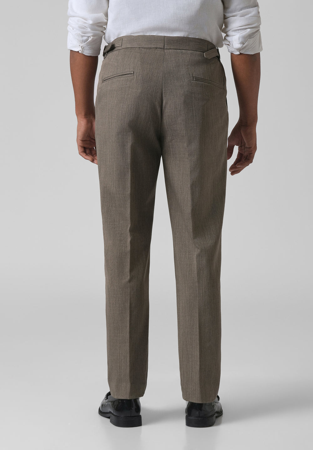Taupe Pleated Gurkha Pant
