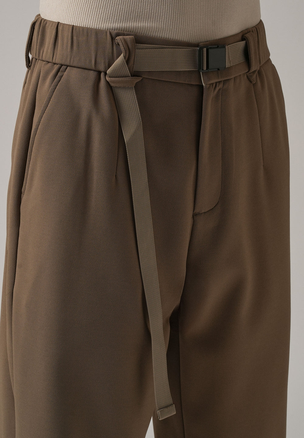 Taupe Stretch Elasticated Pant