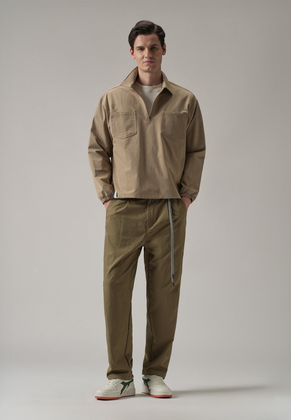 Taupe Stone Wash Pant