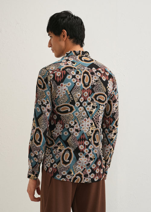 Teal Feather Shirt