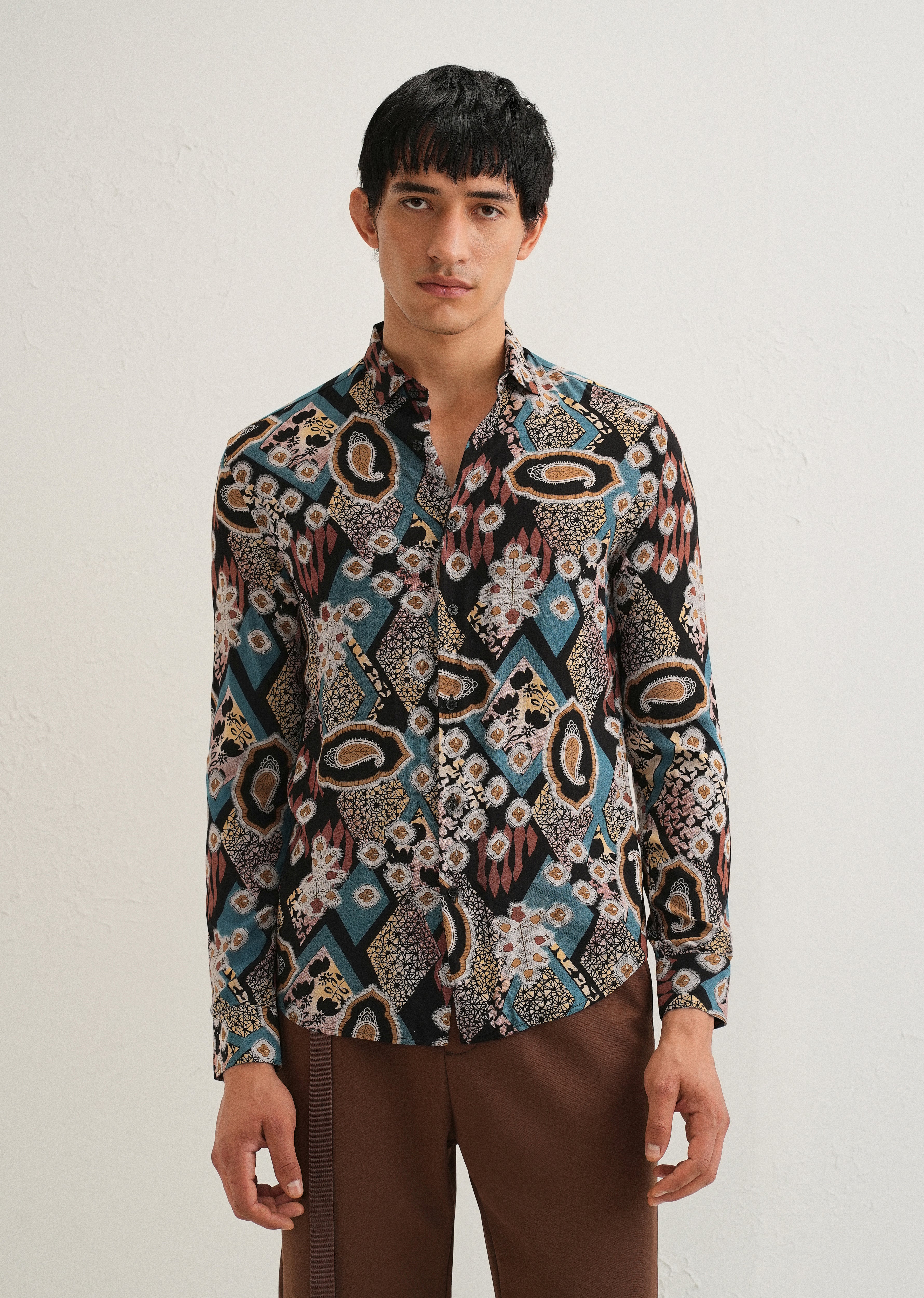 Teal Feather Shirt