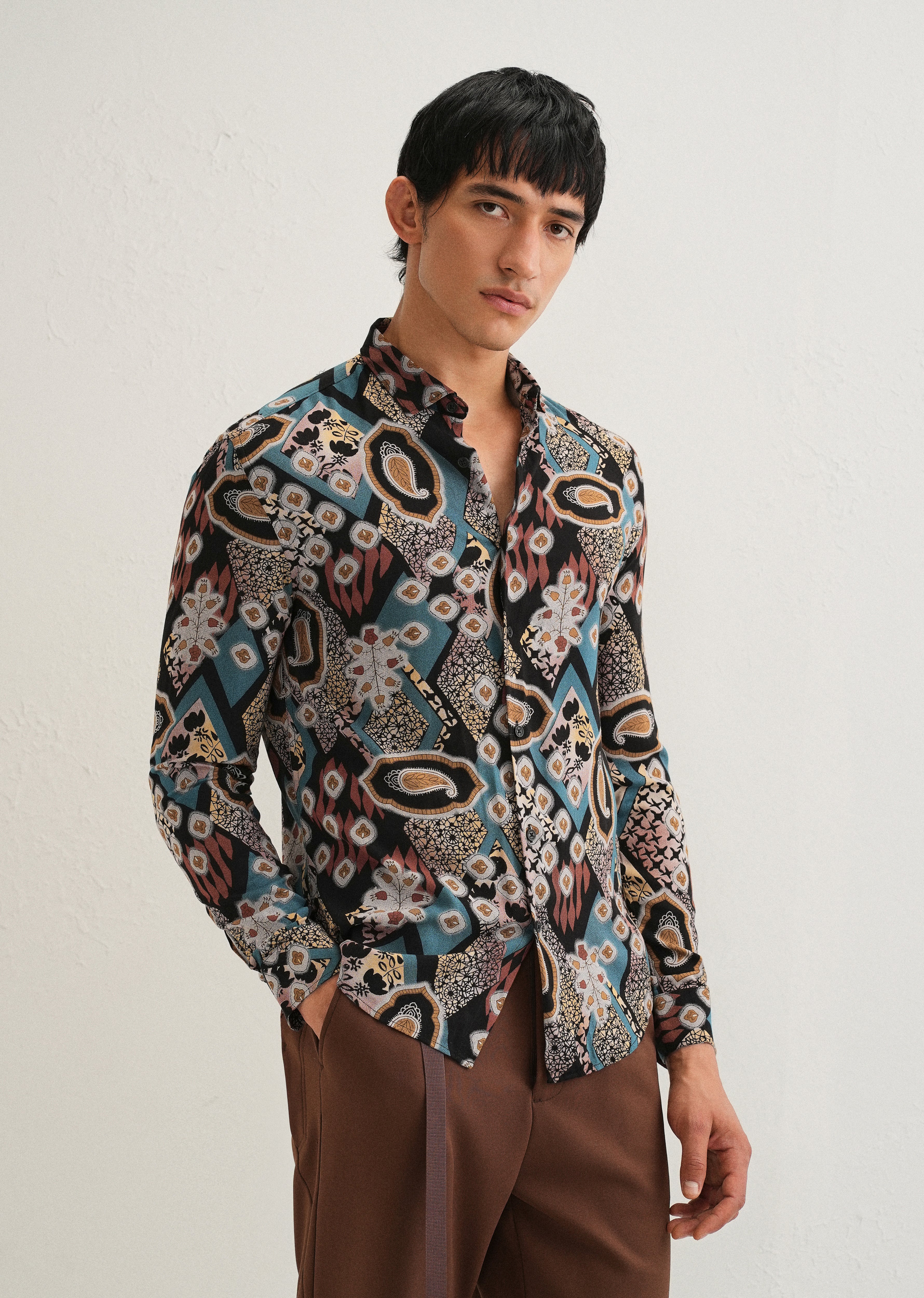 Teal Feather Shirt