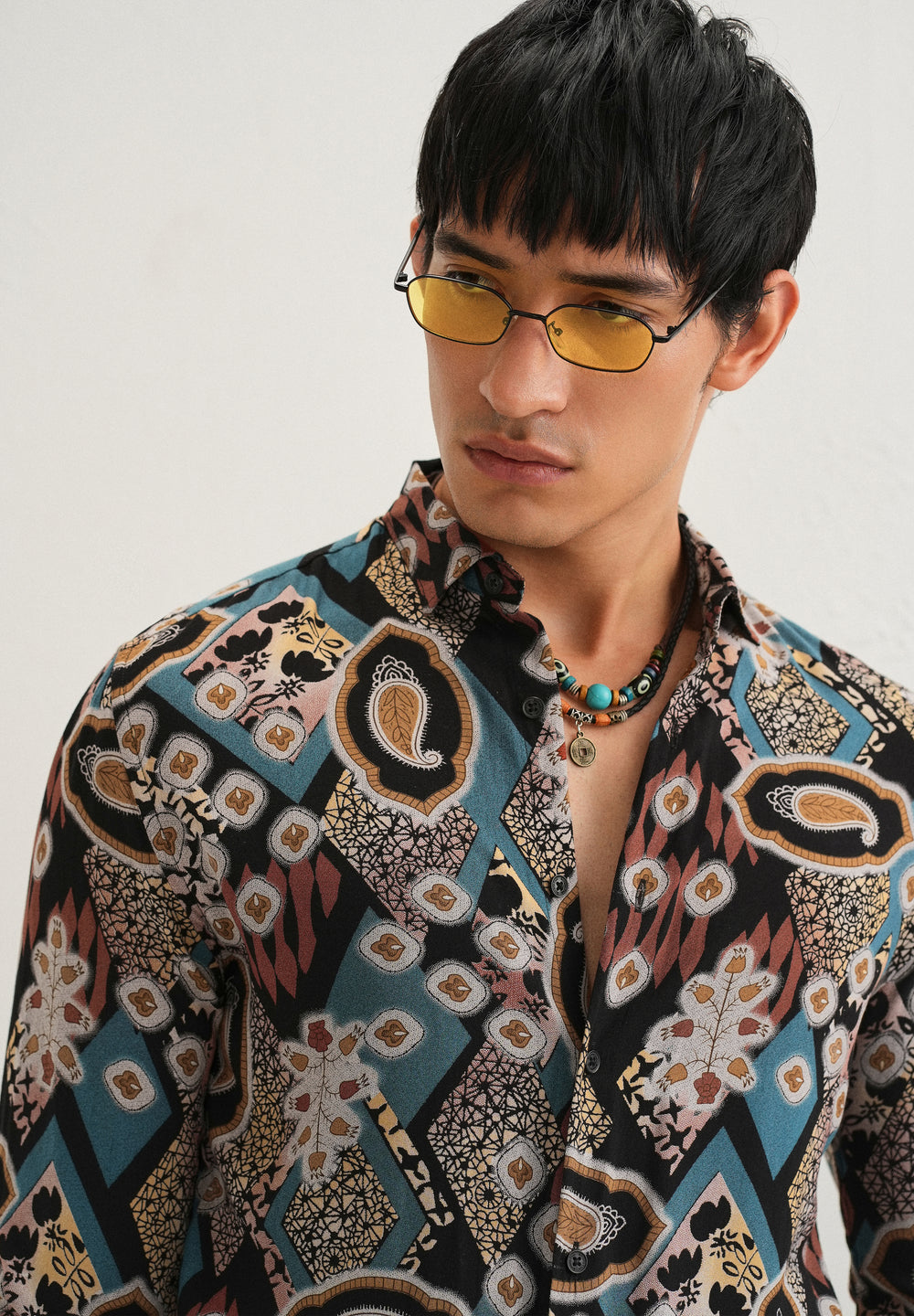 Teal Feather Shirt