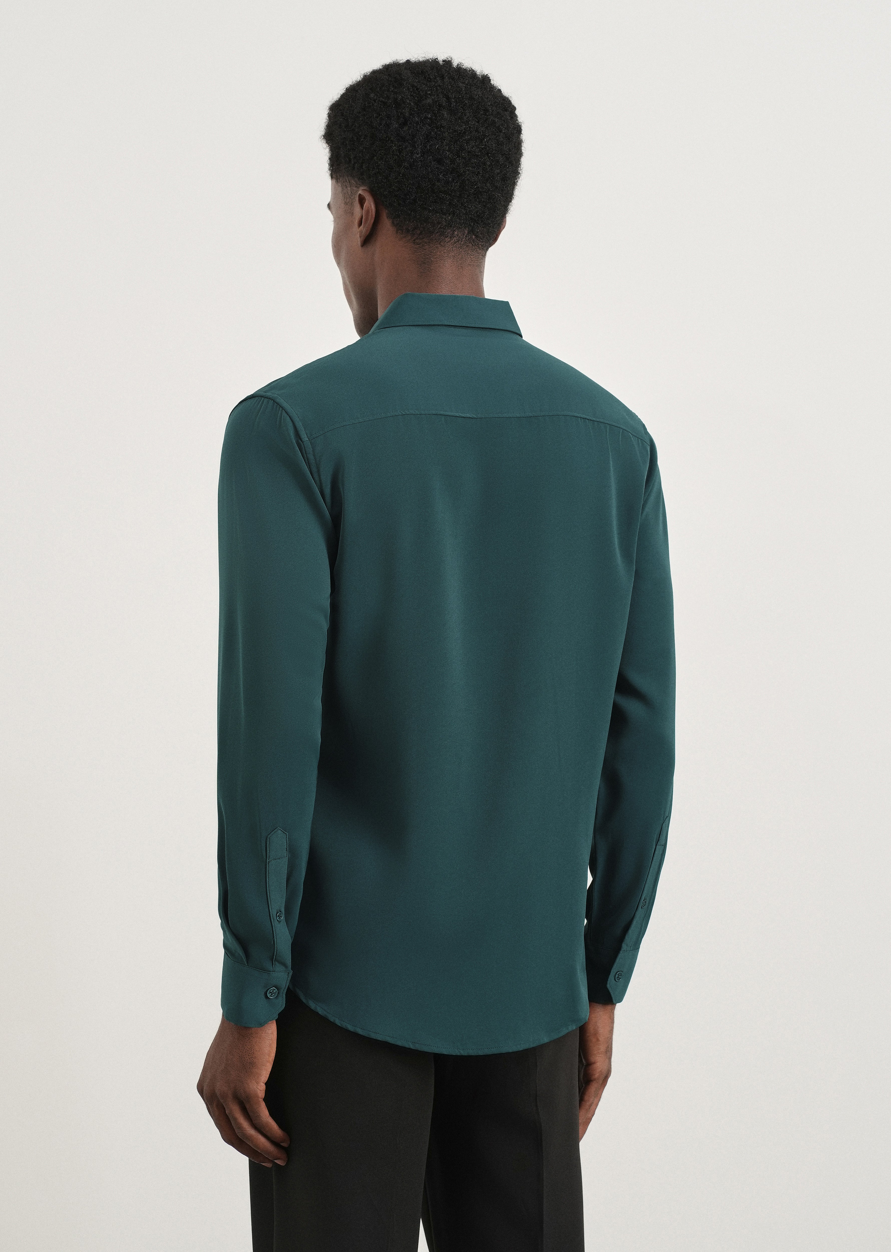 Teal Green Fluid Soft Shirt
