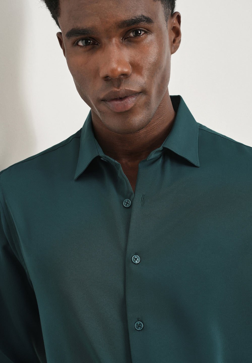 Teal Green Fluid Soft Shirt