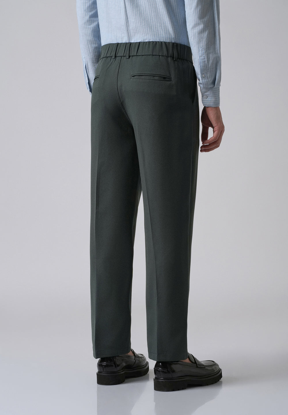 Teal Green Relaxed Fit Trousers