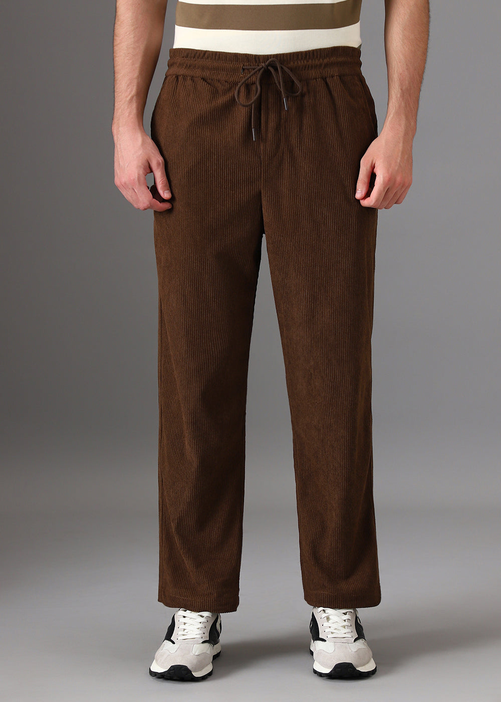 Terracotta Brown Corduroy Pants