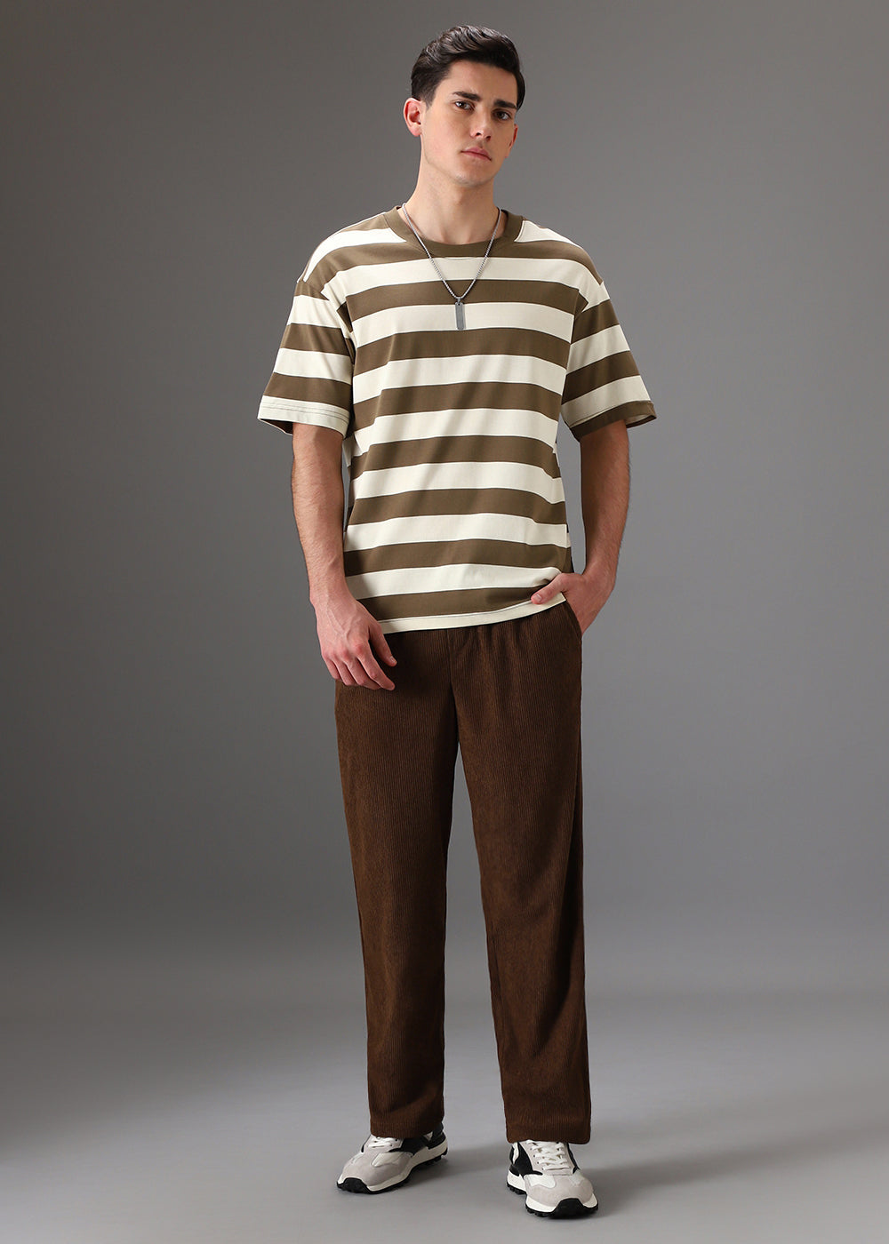Terracotta Brown Corduroy Pants