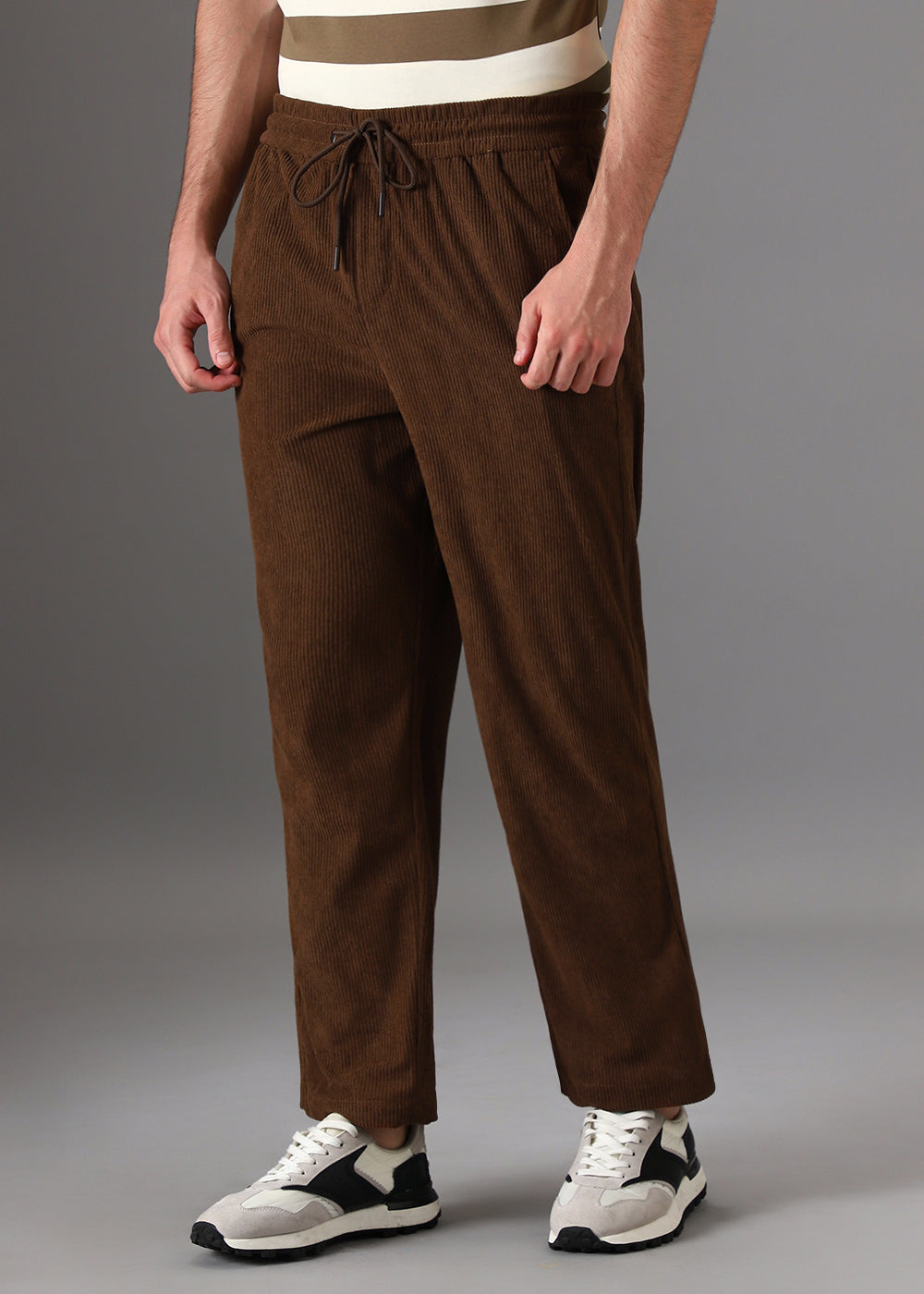 Terracotta Brown Corduroy Pants