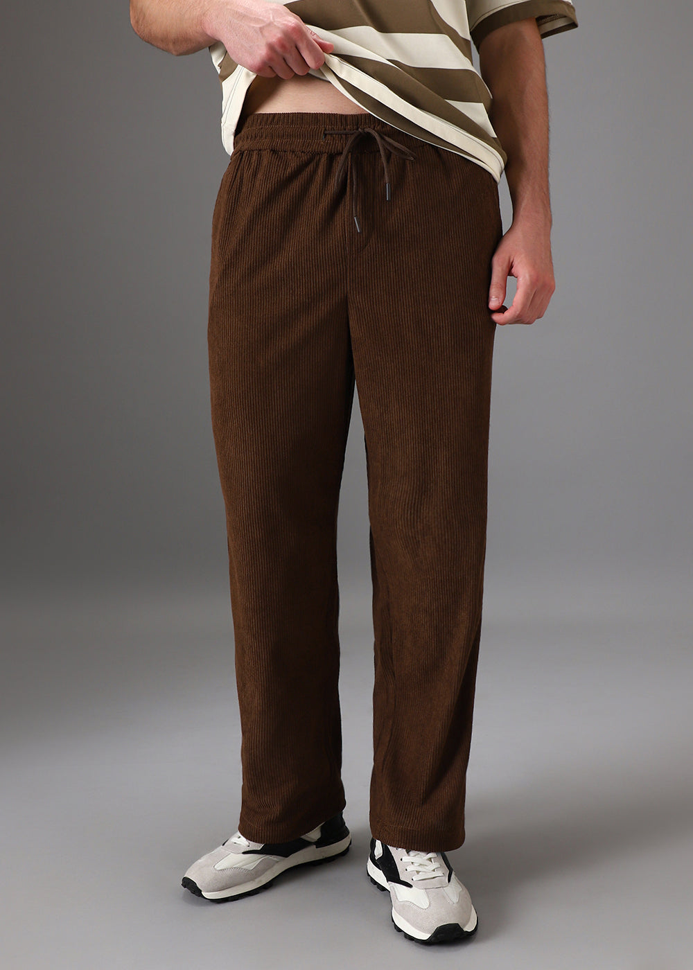 Terracotta Brown Corduroy Pants