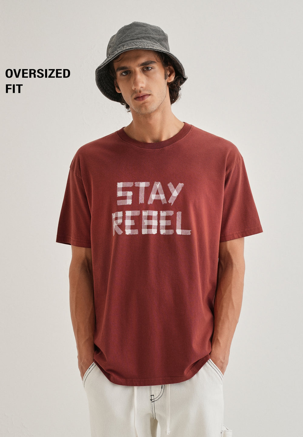 Terracotta Printed Oversized T-shirts