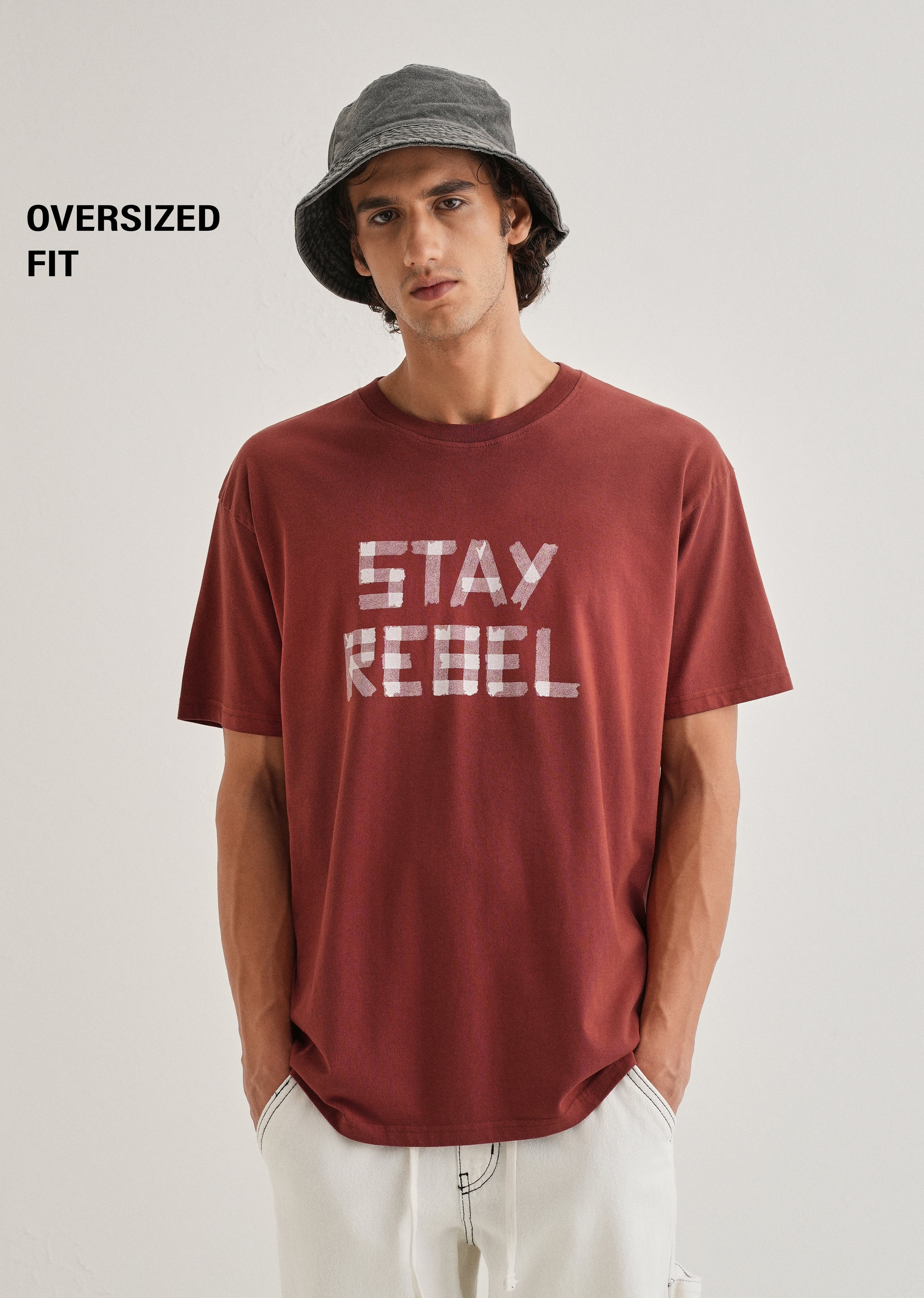 Terracotta Printed Oversized T-shirts