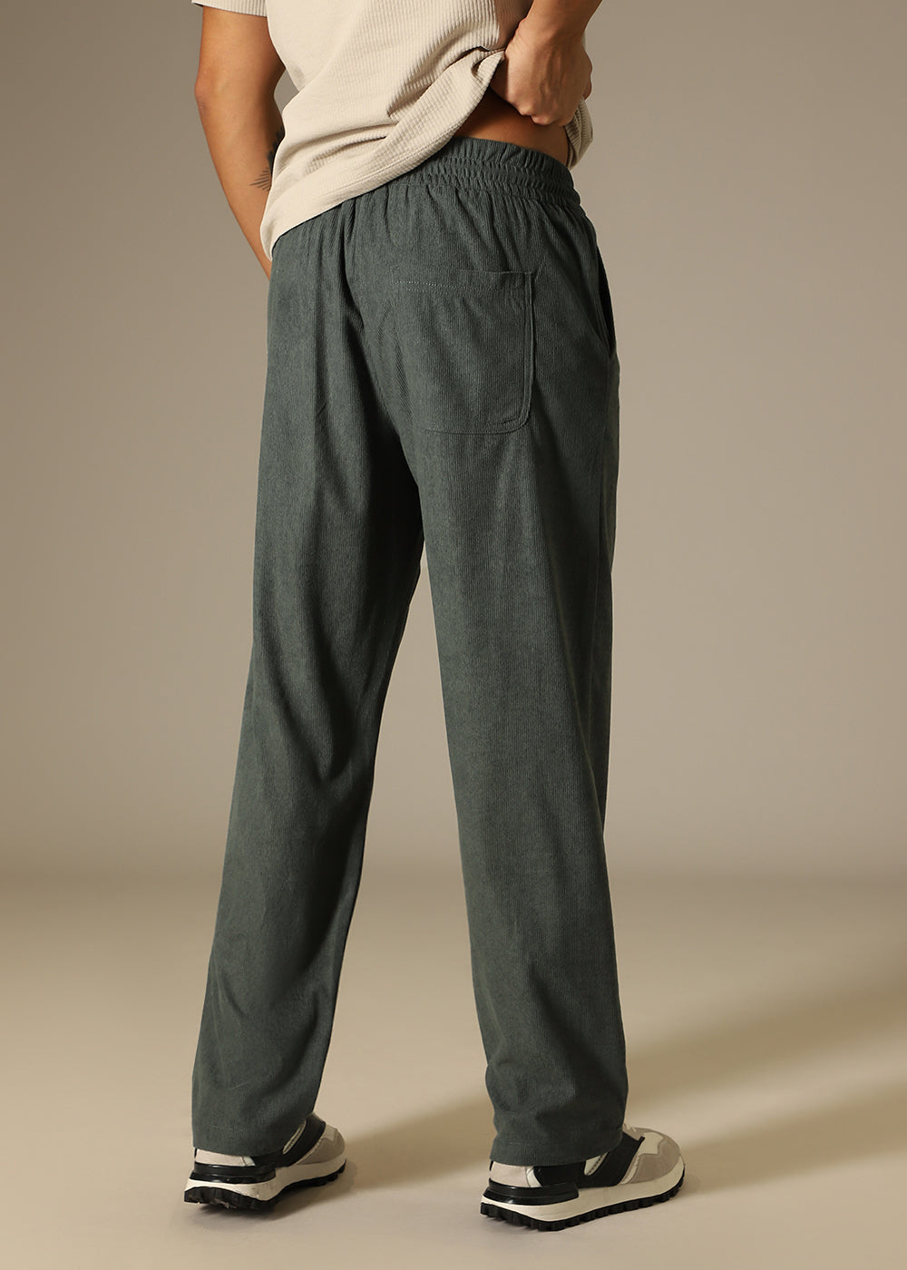 Green Thin Corduroy Pant