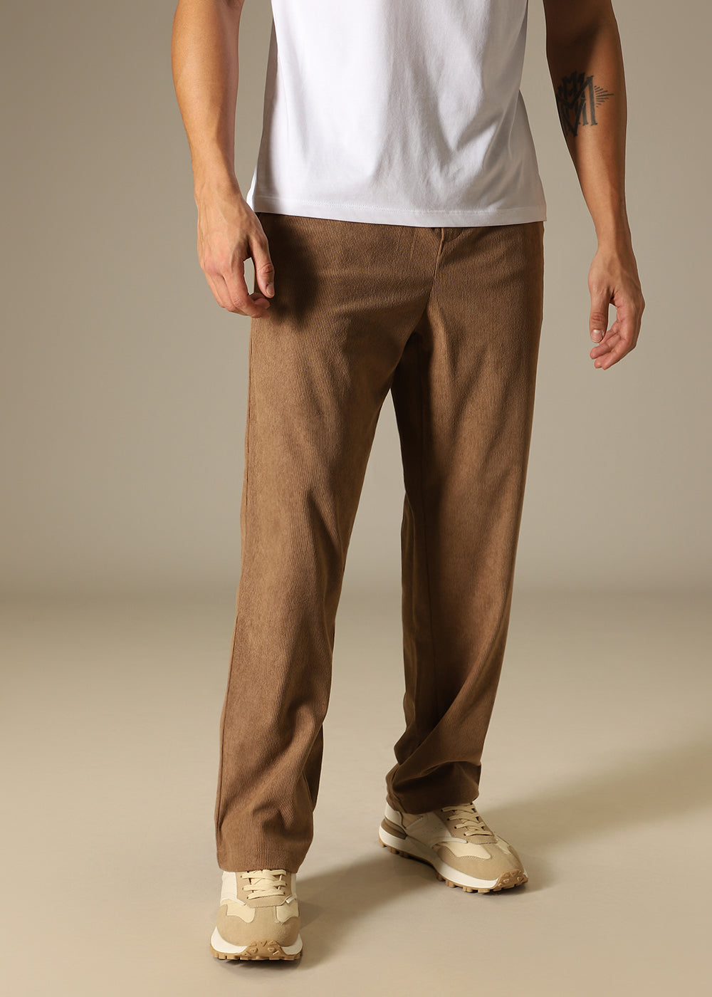 Light Brown Thin Corduroy Pant