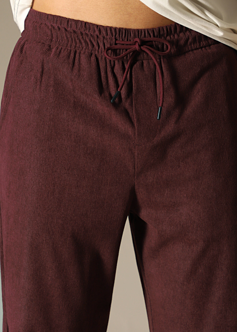 Maroon Thin Corduroy Pant