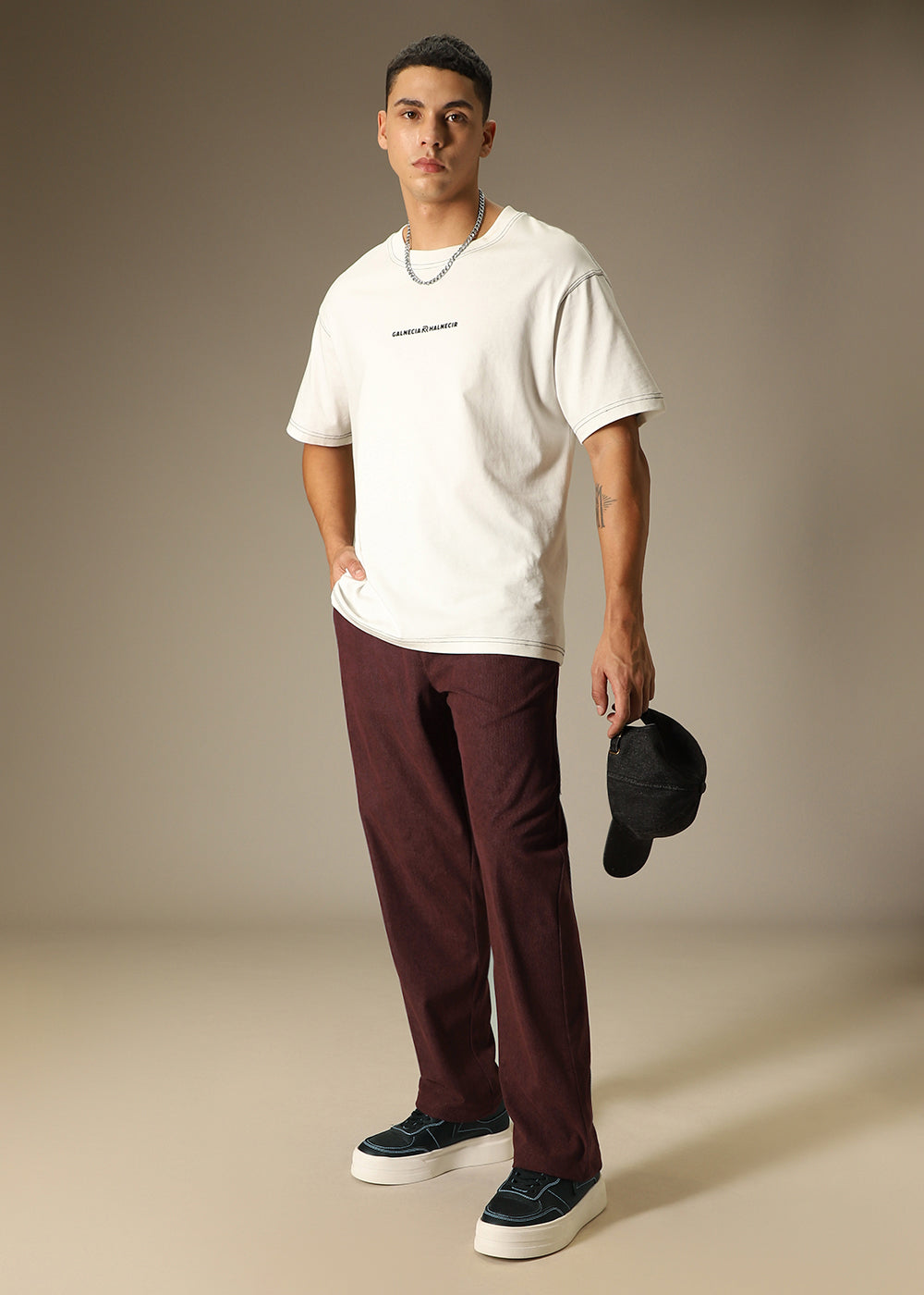 Maroon Thin Corduroy Pant
