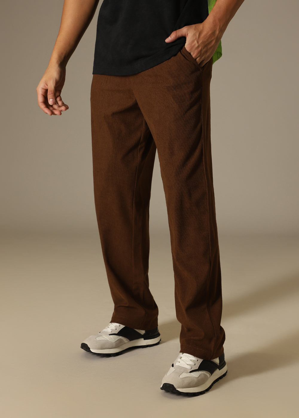 Dark Brown Thin Corduroy Pant