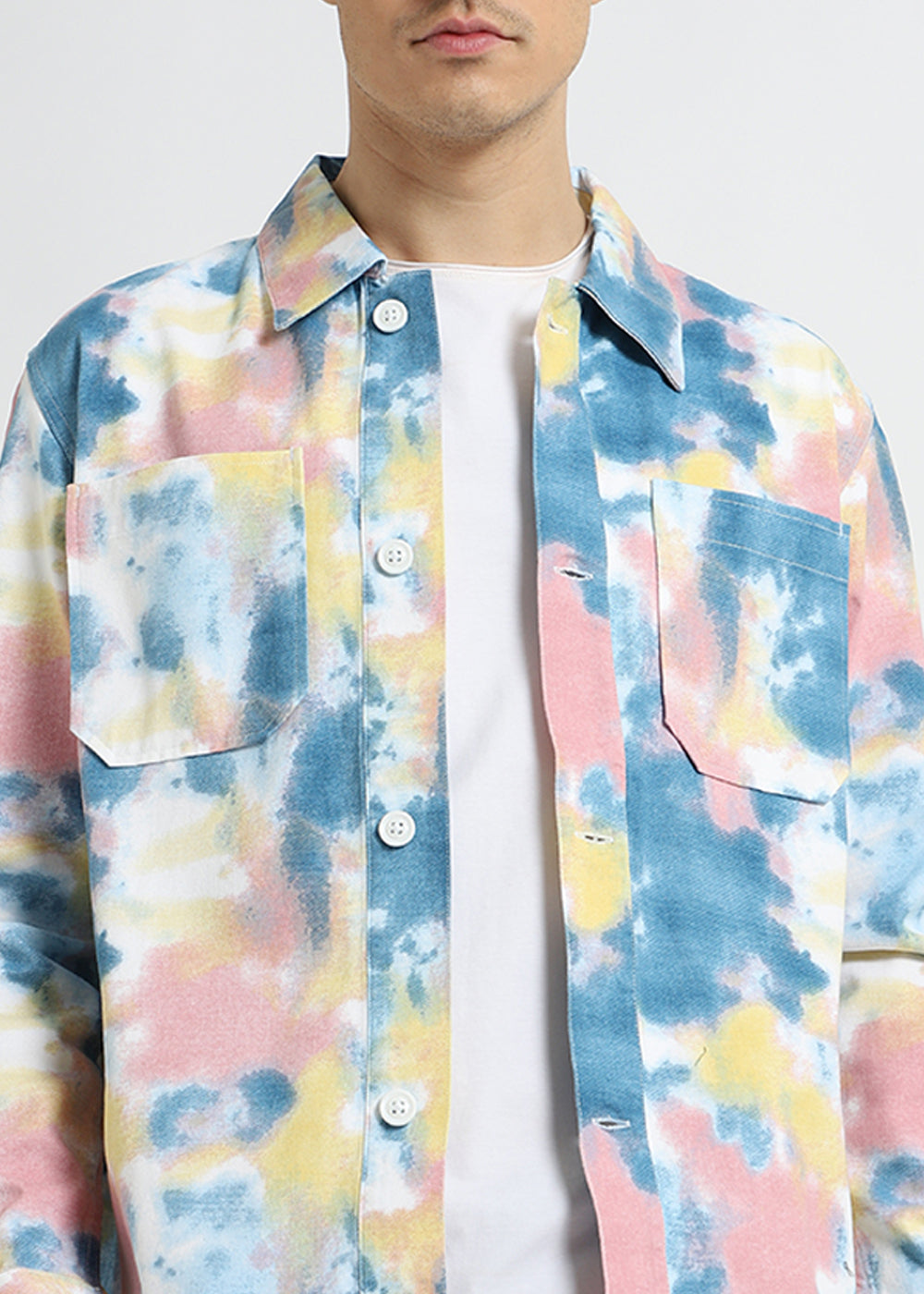 Multicoloured Tie & Dye Summer Jacket