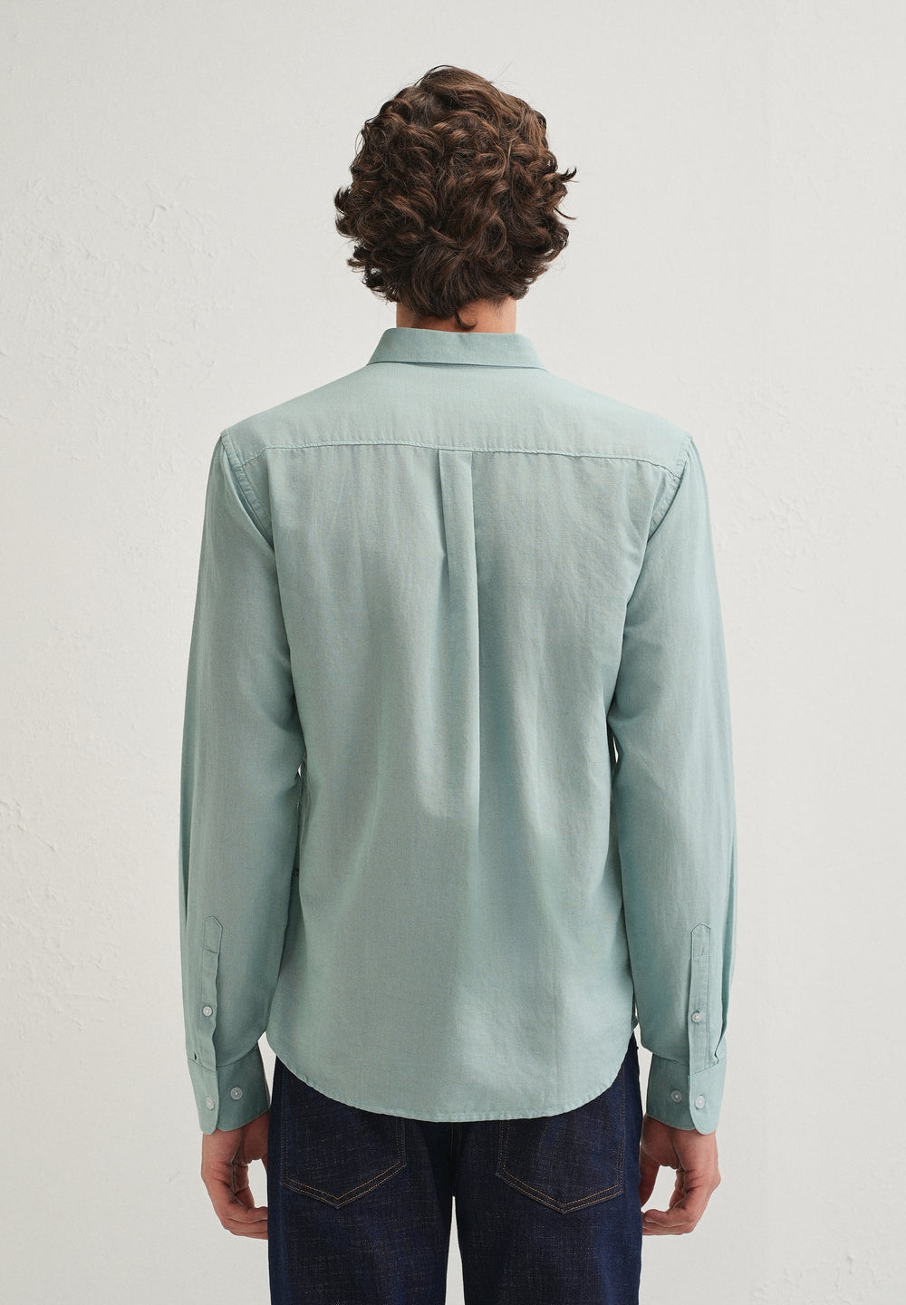 Tiffany Blue Cotton Linen Shirt