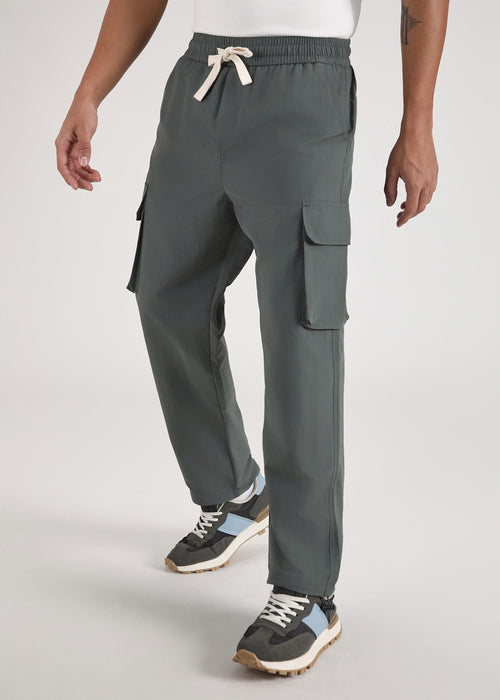 Sage Grey Relaxed Fit Track Pant