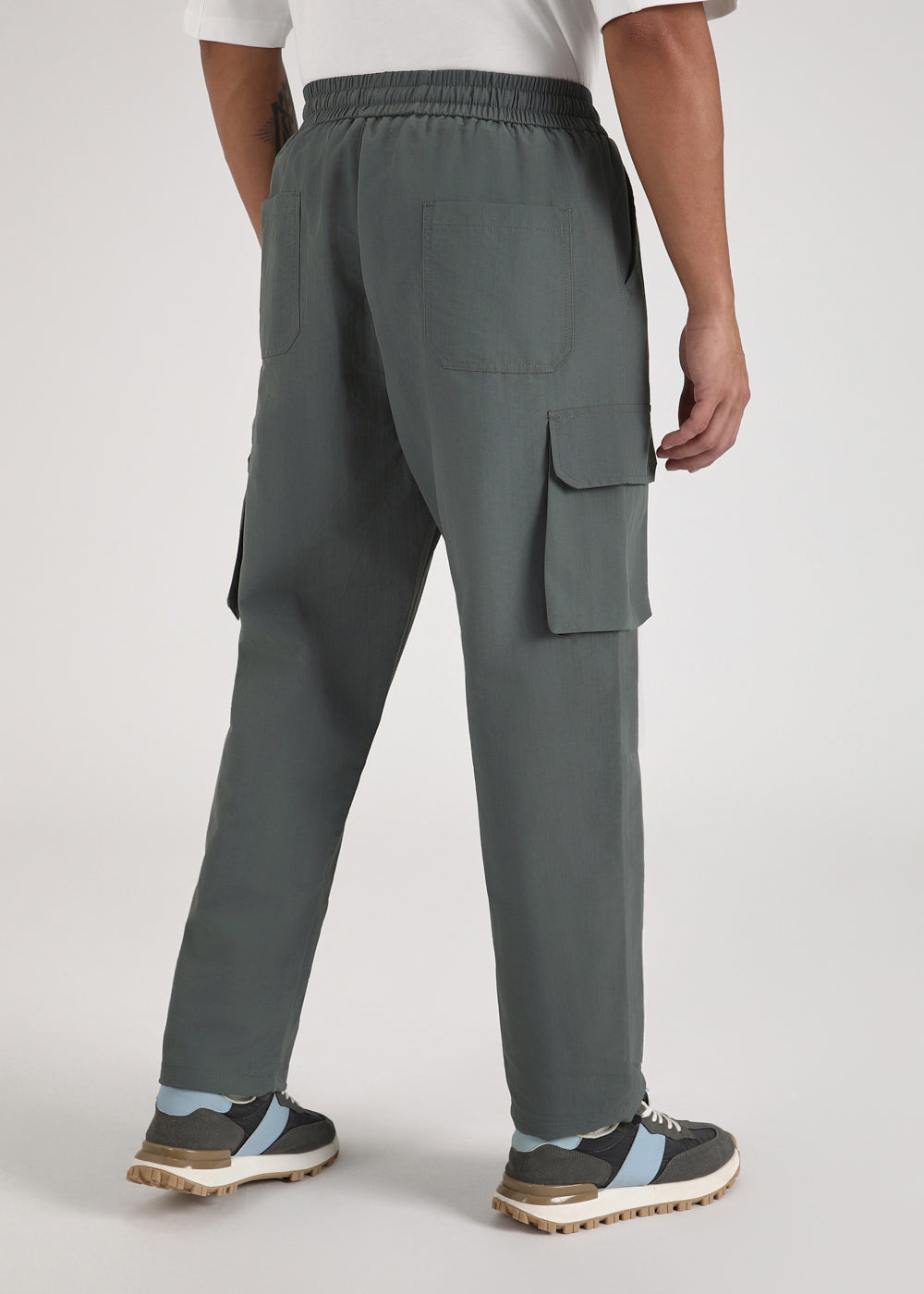 Sage Grey Relaxed Fit Track Pant