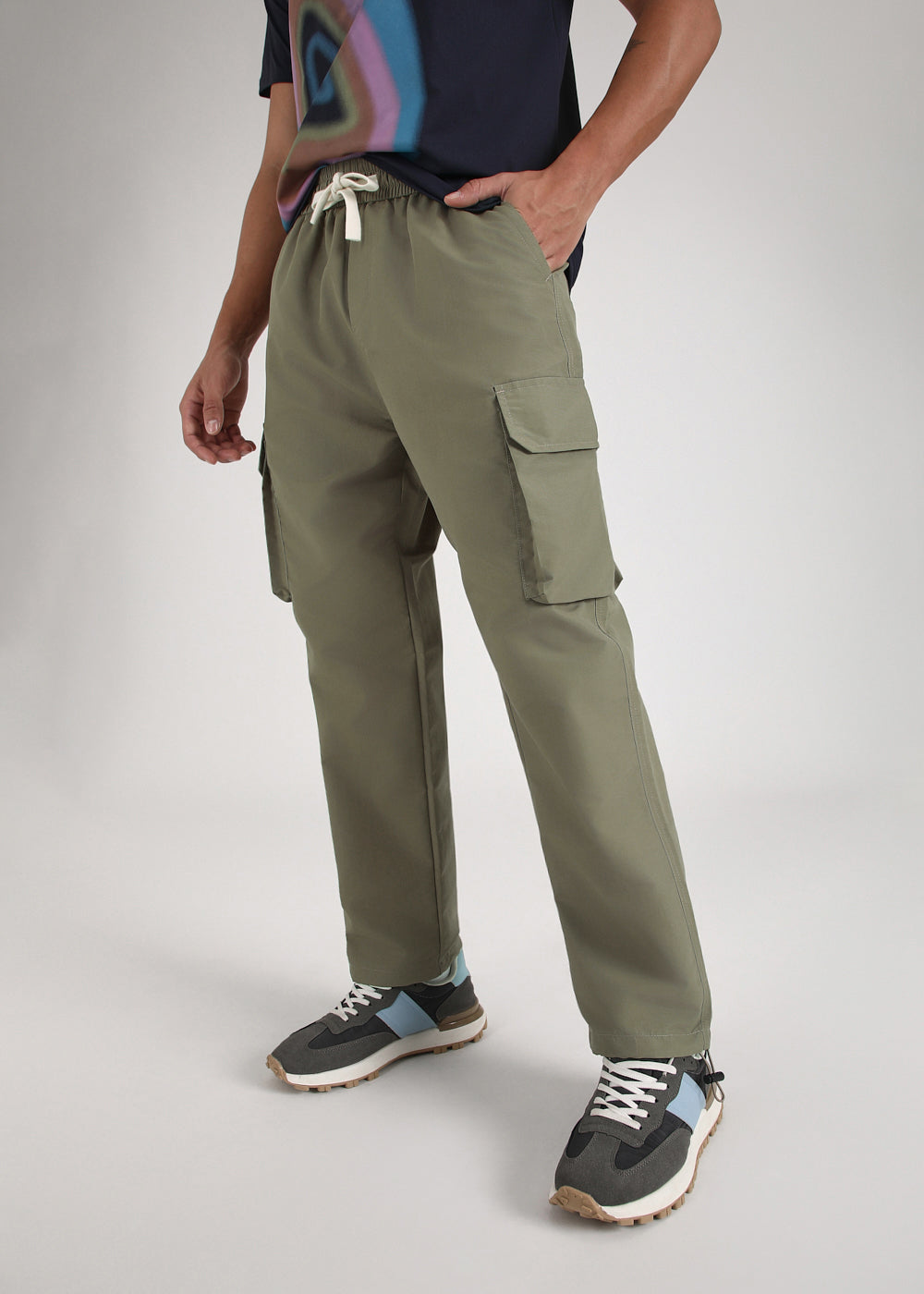 Olive Relaxed Fit Track Pant