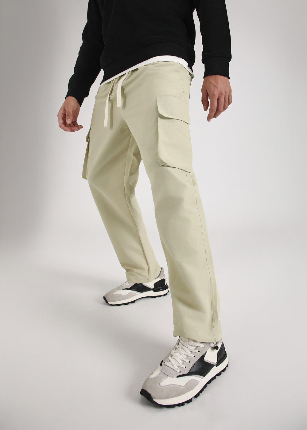 Pastel Green Relaxed Fit Track Pant