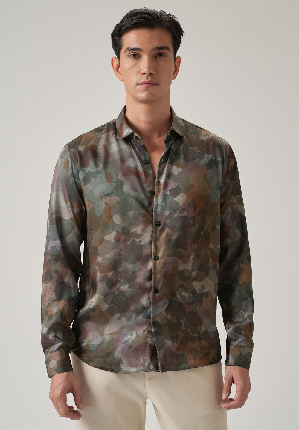 Tonal Camo Print Shirt