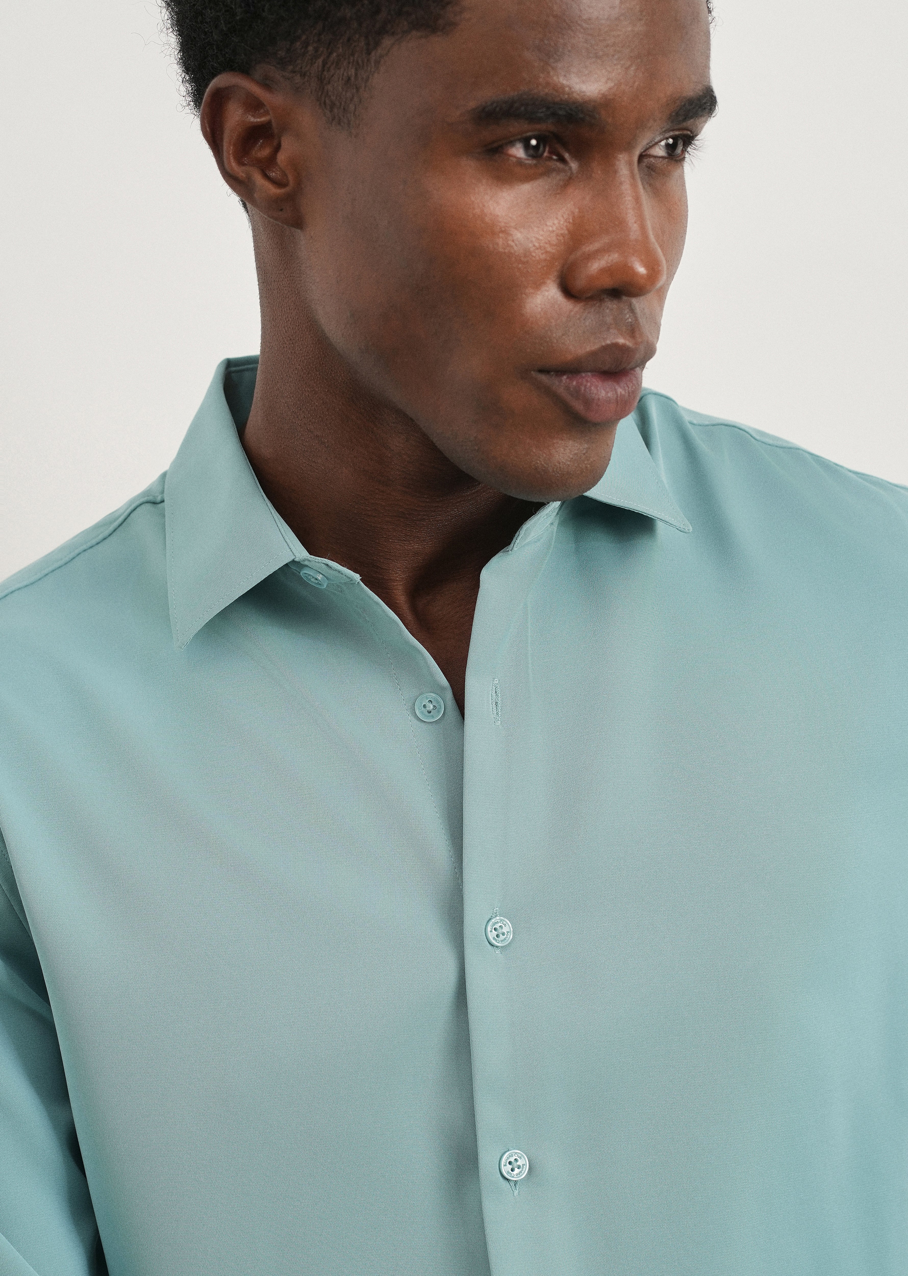 Turquoise Fluid Soft Shirt