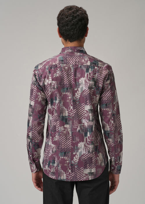Twig Leaf Printed Shirt