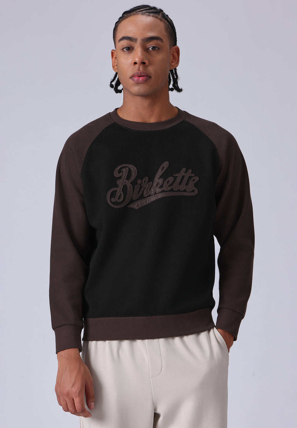 Typography Brown Sweatshirt