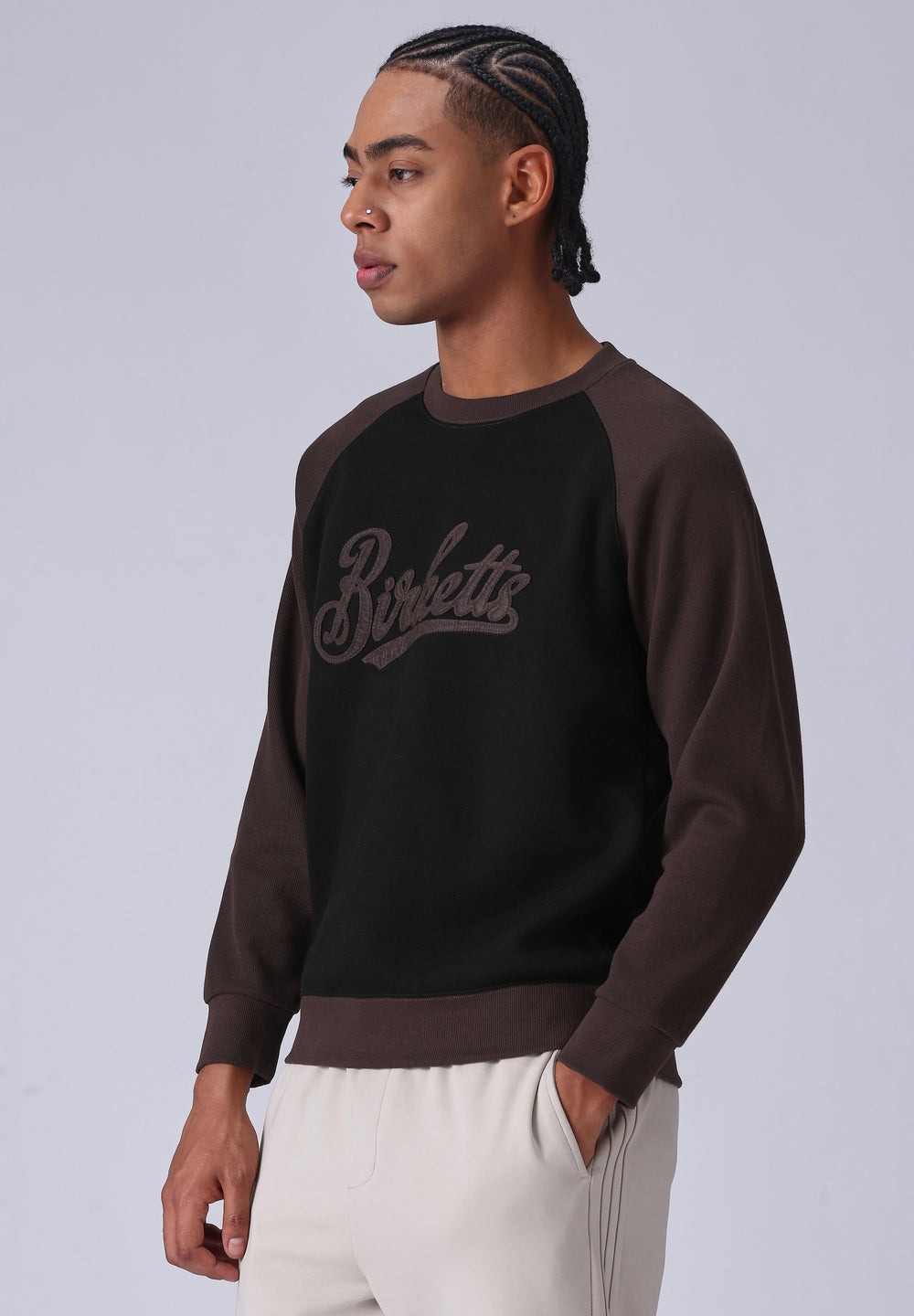 Typography Brown Sweatshirt