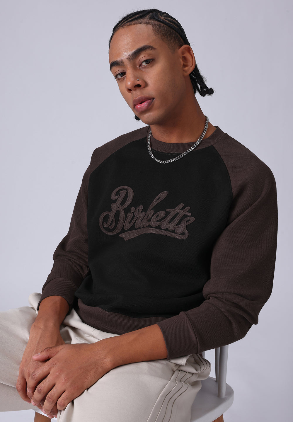 Typography Brown Sweatshirt