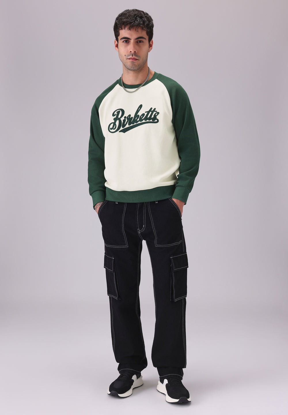 Typography Green Sweatshirt