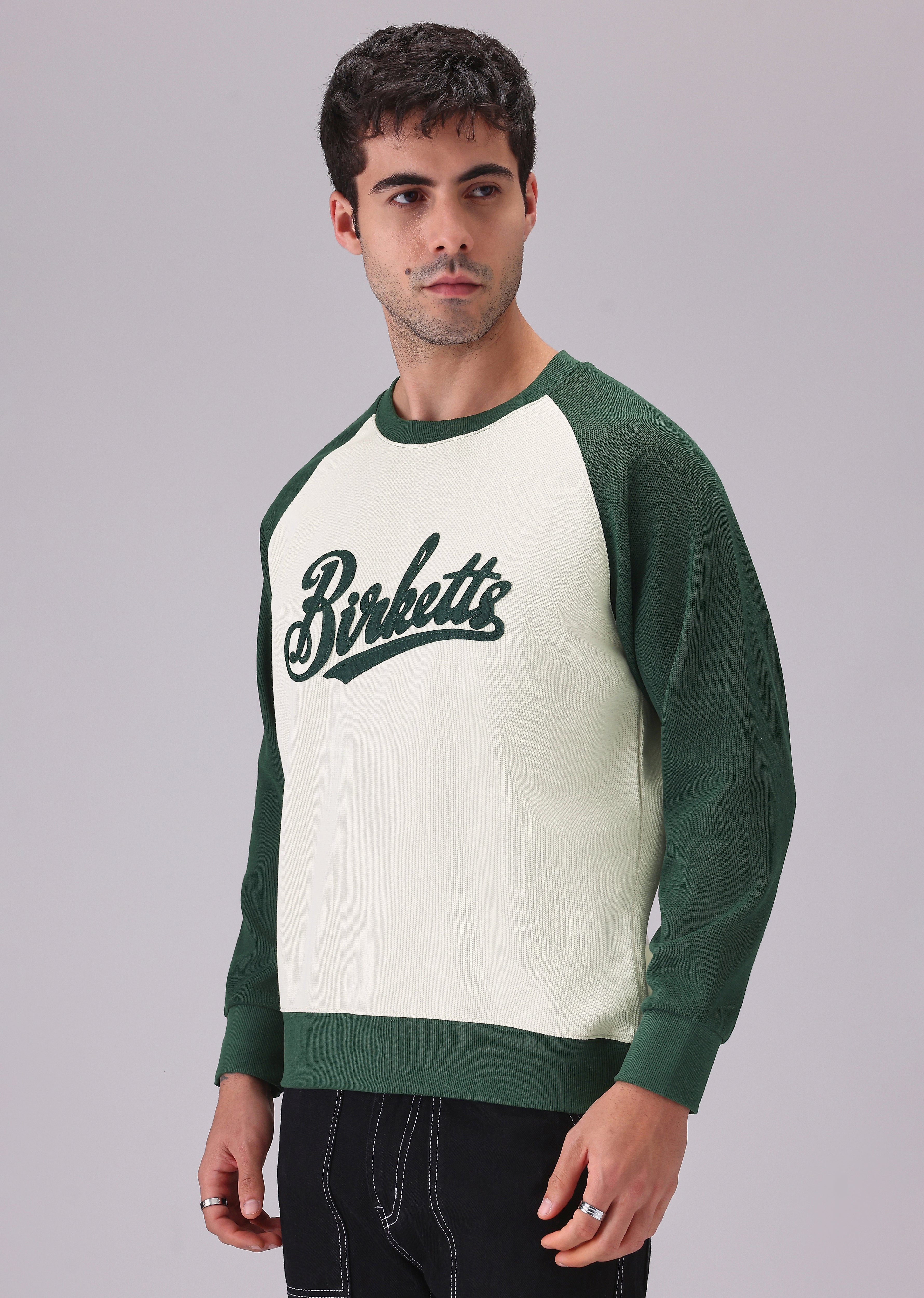 Typography Green Sweatshirt