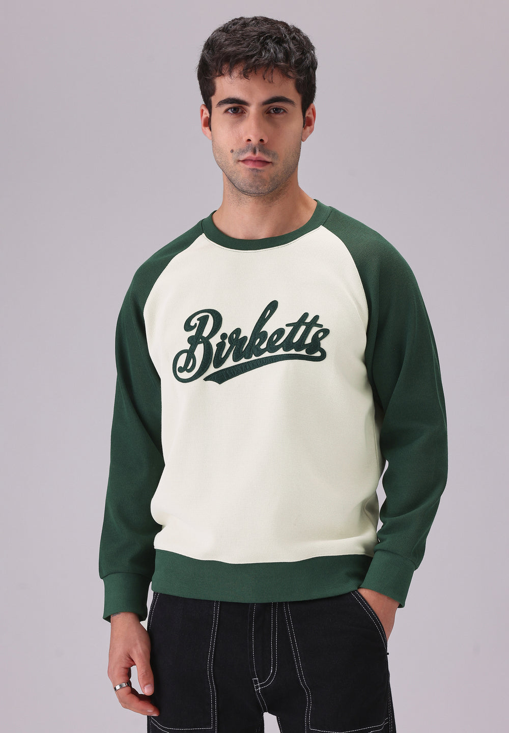 Typography Green Sweatshirt