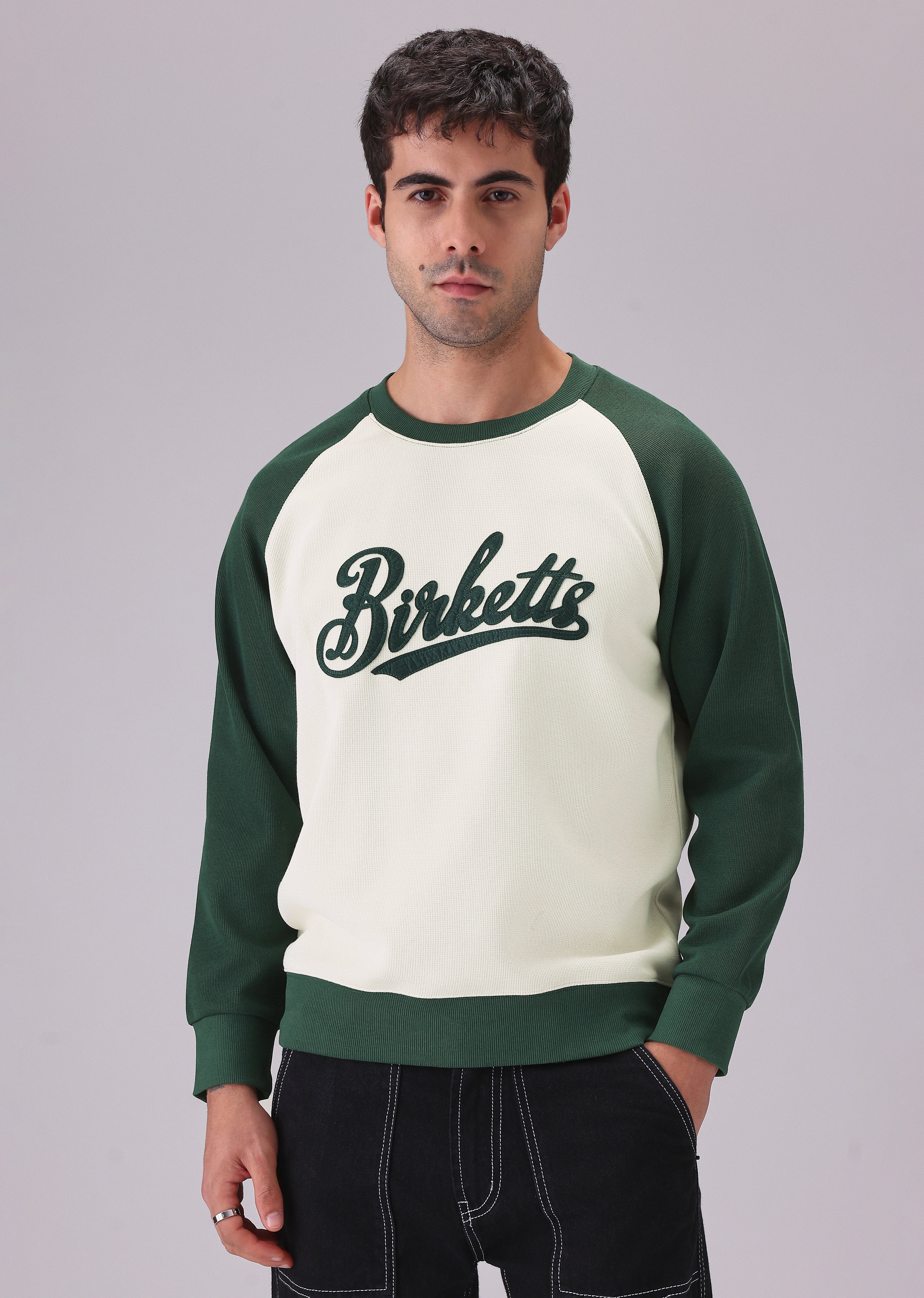 Typography Green Sweatshirt