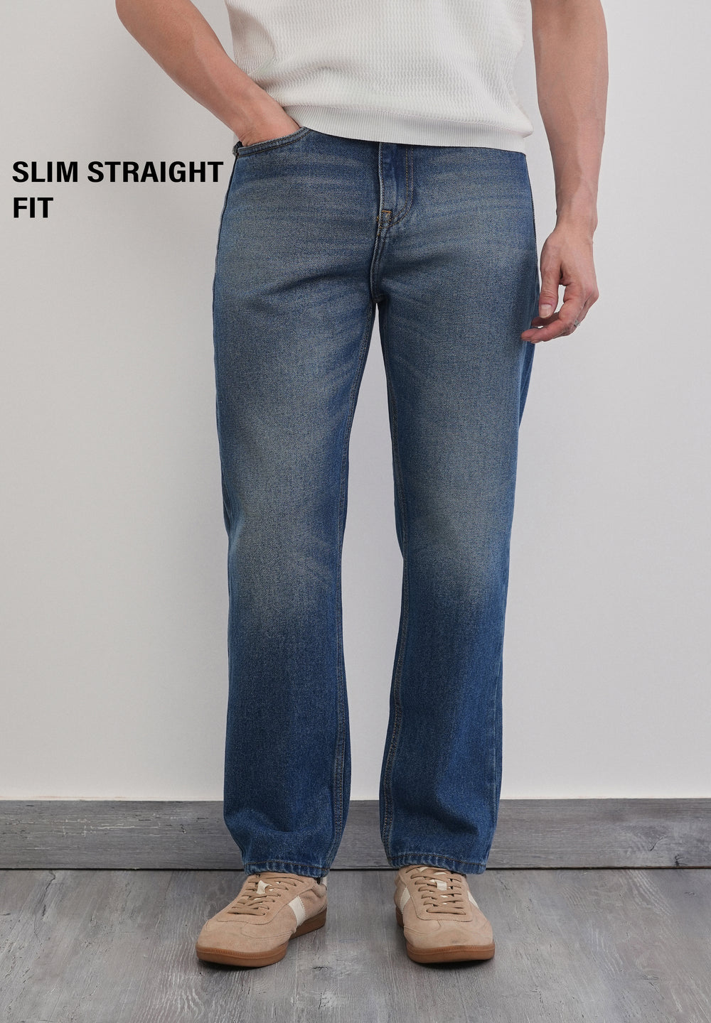 Urban Blue Slim Straight Jeans
