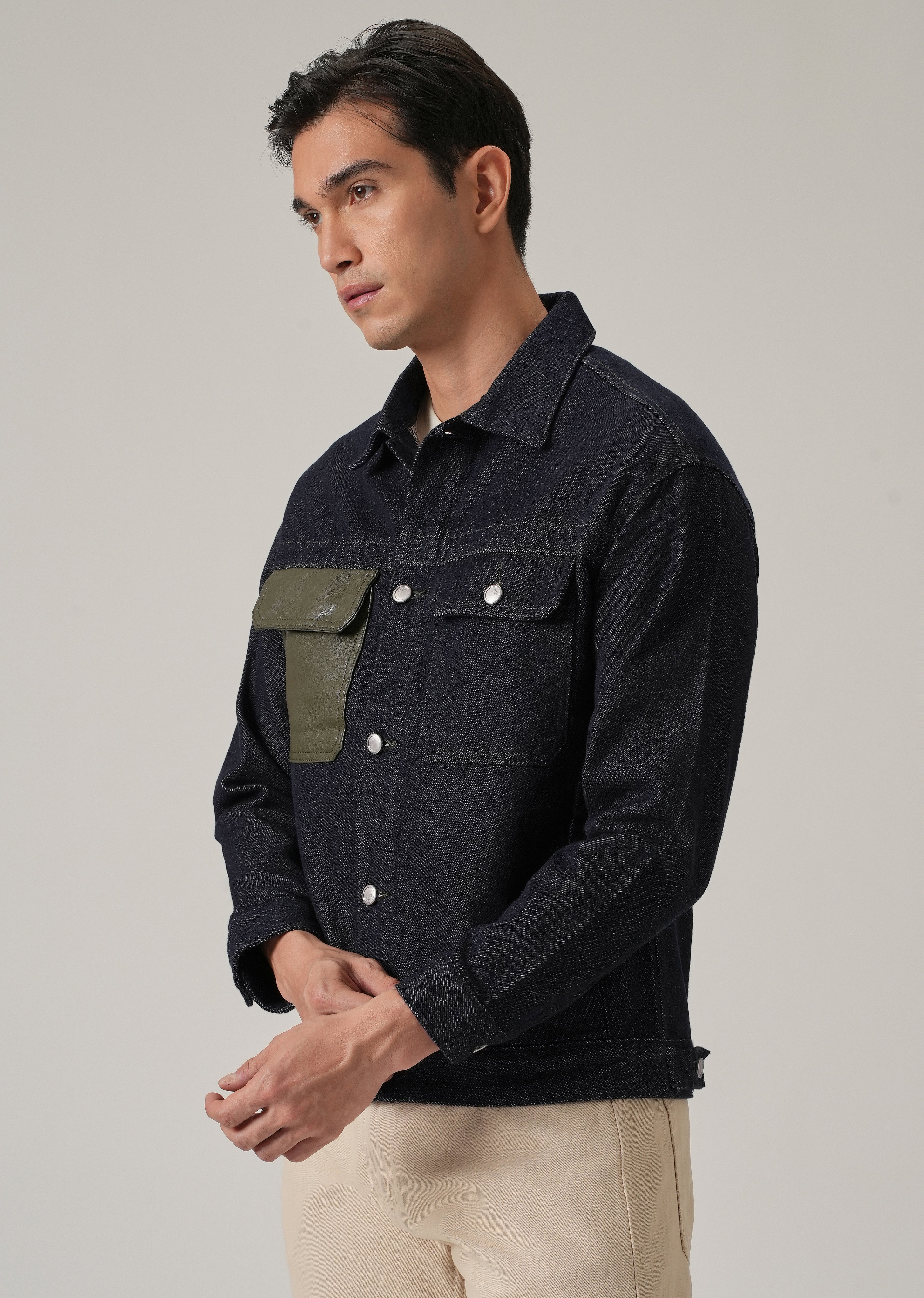 Utility Pocket Denim Jacket