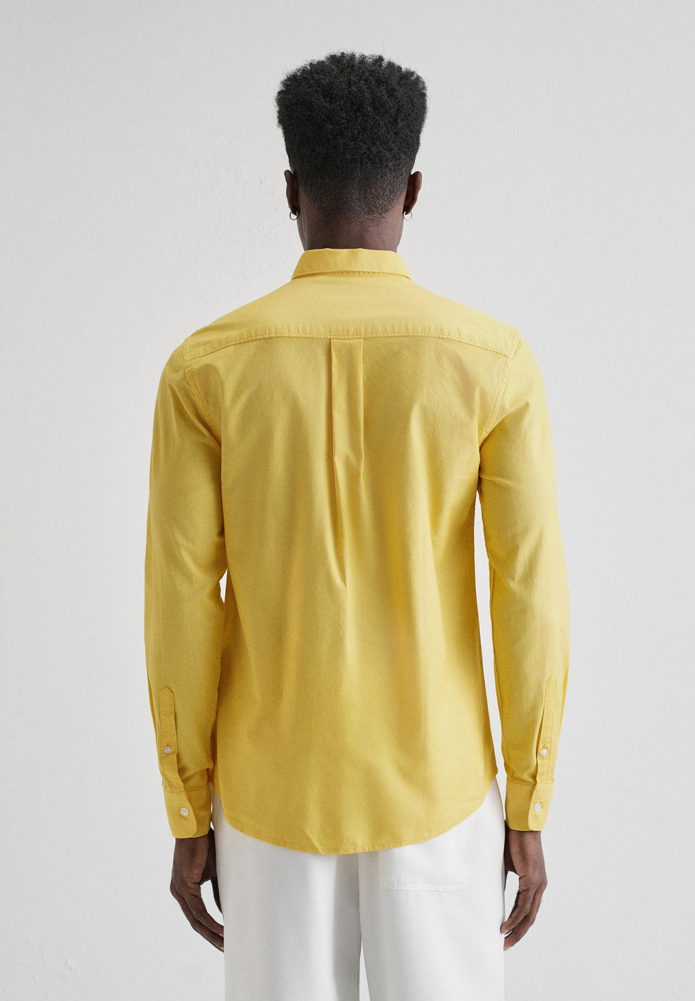 Vibrant Yellow Plain Oxford Shirt